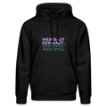 WER BAUT Unisex Bio-Hoodie - Schwarz