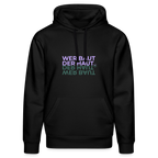 WER BAUT Unisex Bio-Hoodie - Schwarz