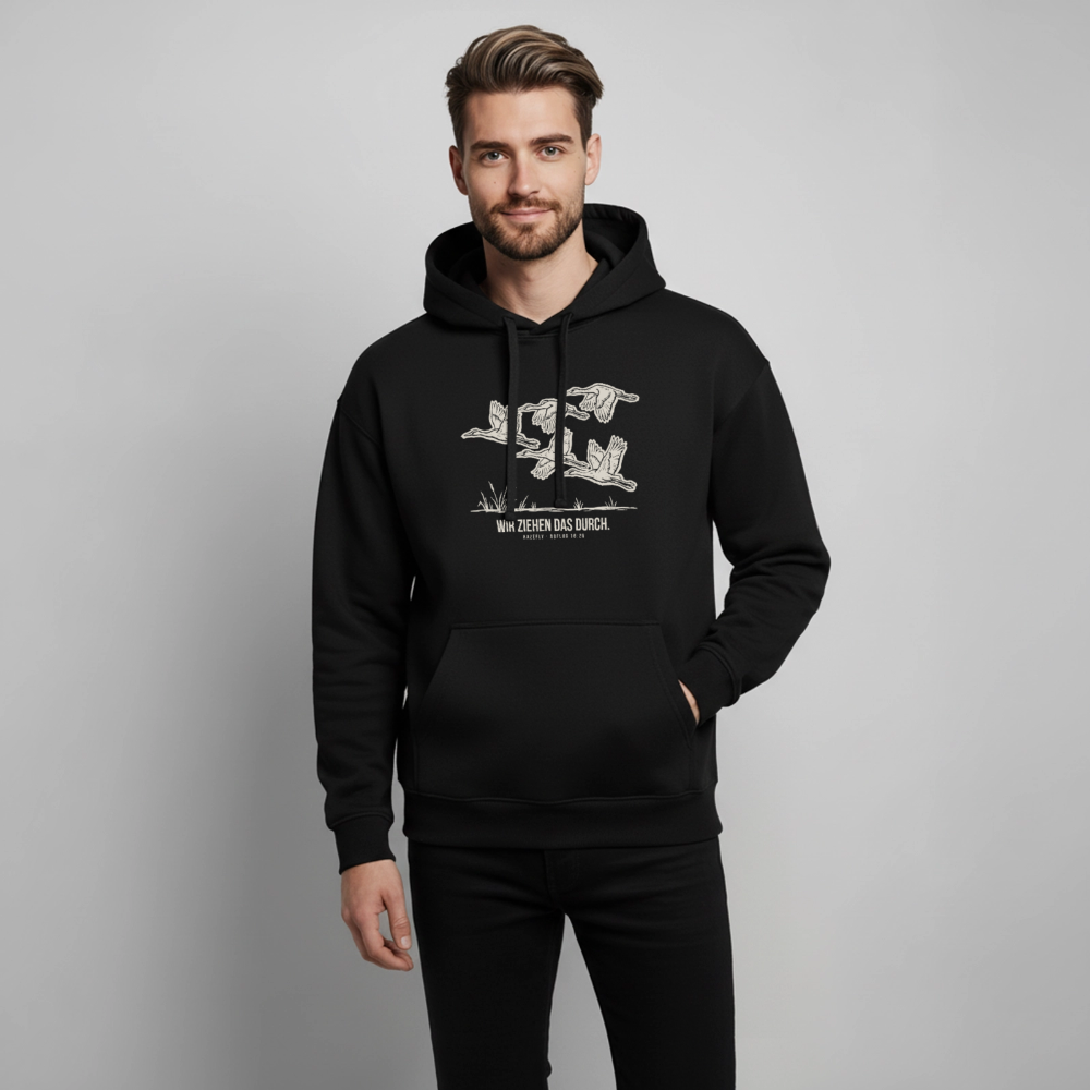 ZUGVOGEL Oversized Unisex Bio-Hoodie - Schwarz
