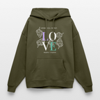 GROW. CHILL. REPEAT. Oversized Unisex Bio-Hoodie - Khaki
