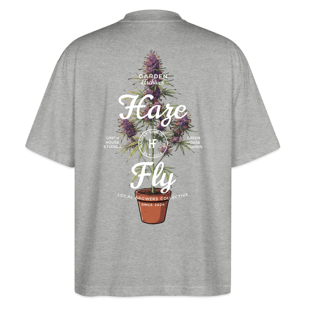 GROW COLLECTIVE Unisex Oversized Bio-T-Shirt - Grau meliert