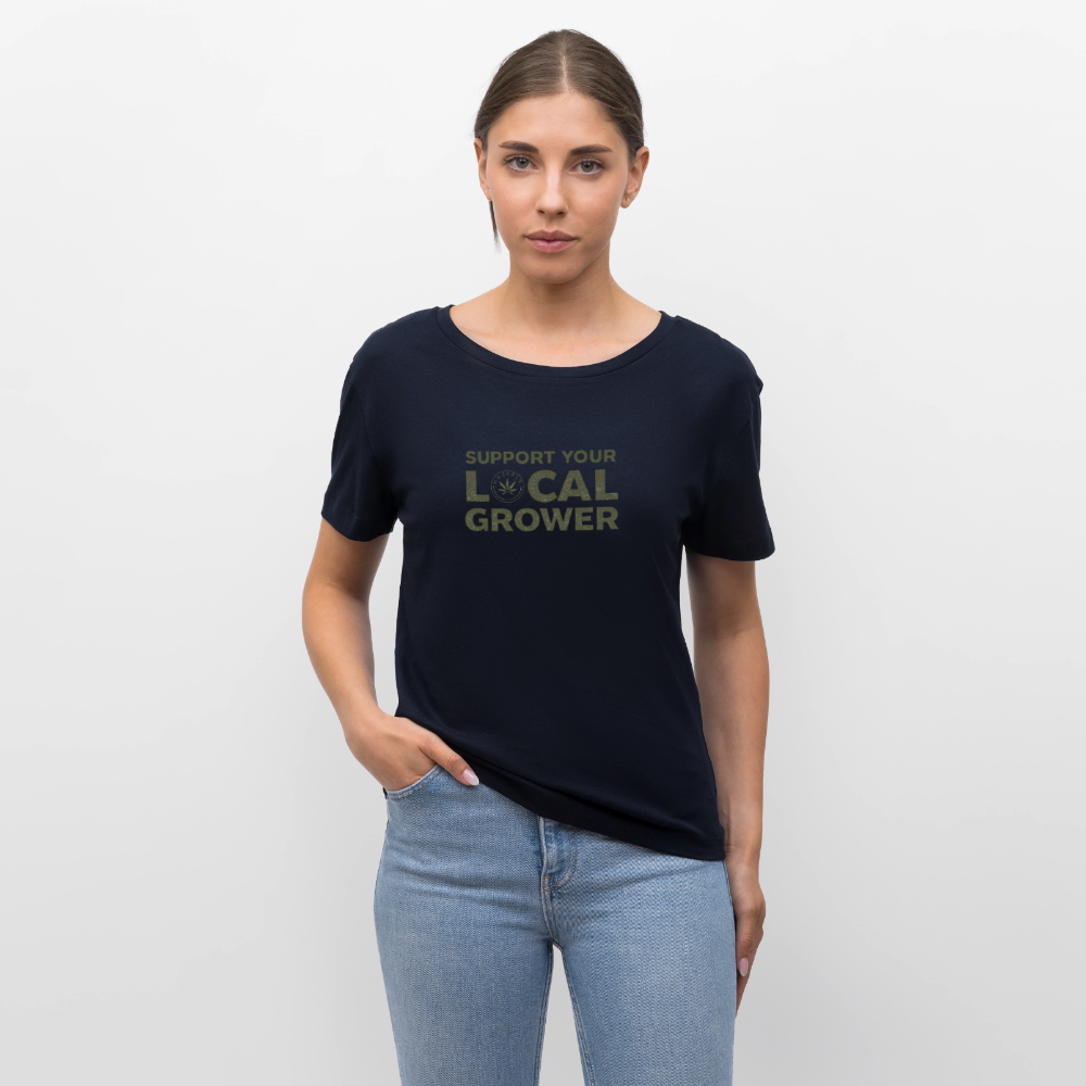 LOCAL GROWER Relaxed Frauen Bio-T-Shirt - Navy