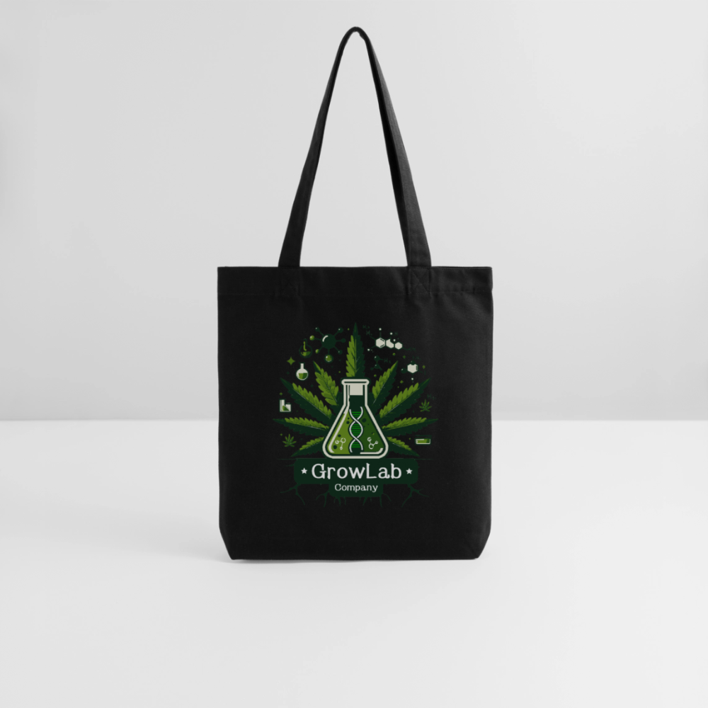 GLOW GARDEN WITH GROWLAB recycelter Heavyweight Stoffbeutel - Schwarz