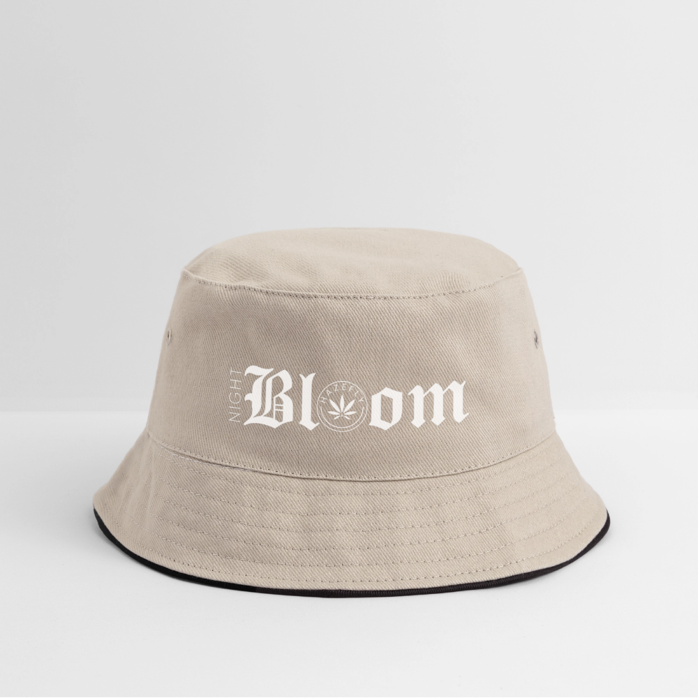 NIGHT BLOOM Fischerhut - Khaki/Schwarz