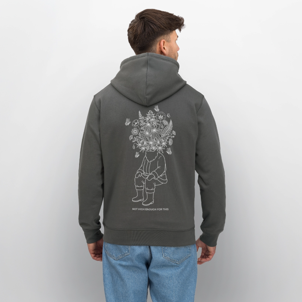 NOT HIGH ENOUGH Unisex Bio-Hoodie - Anthrazit