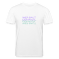 WER BAUT Unisex Bio-T-Shirt - Weiß