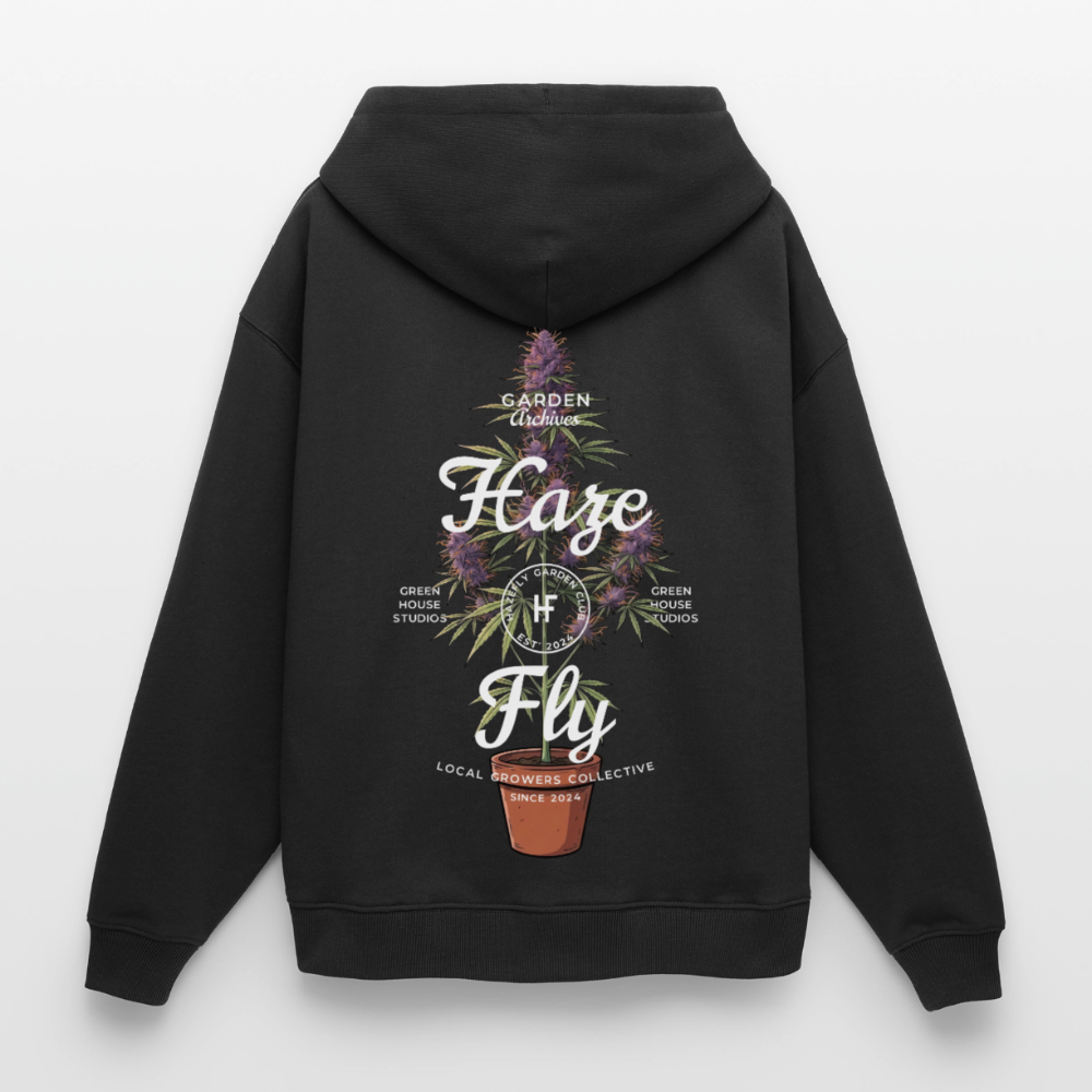 GROW COLLECTIVE Oversized Unisex Bio-Hoodie - Schwarz