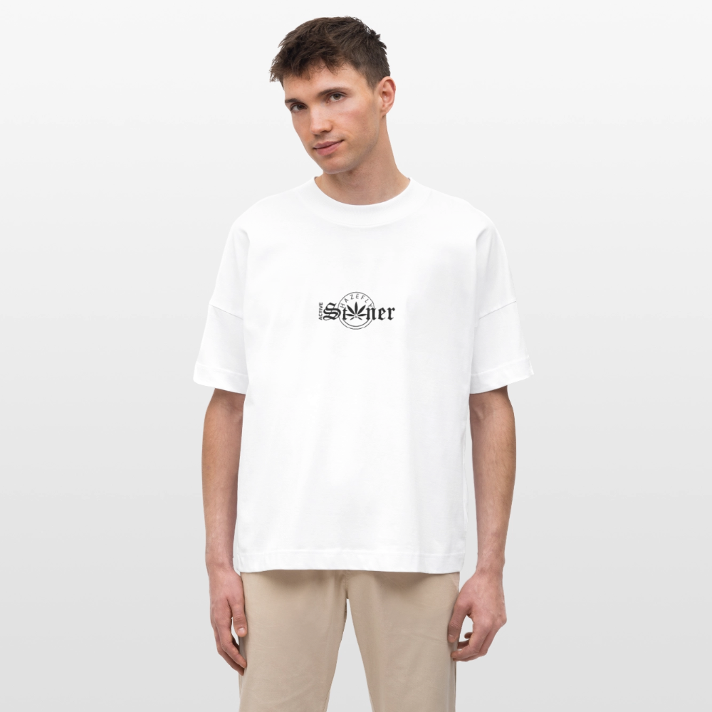 ACTIVE STONER Oversized Unisex Bio T-Shirt - Weiß