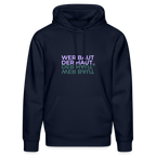 WER BAUT Unisex Bio-Hoodie - French Navy