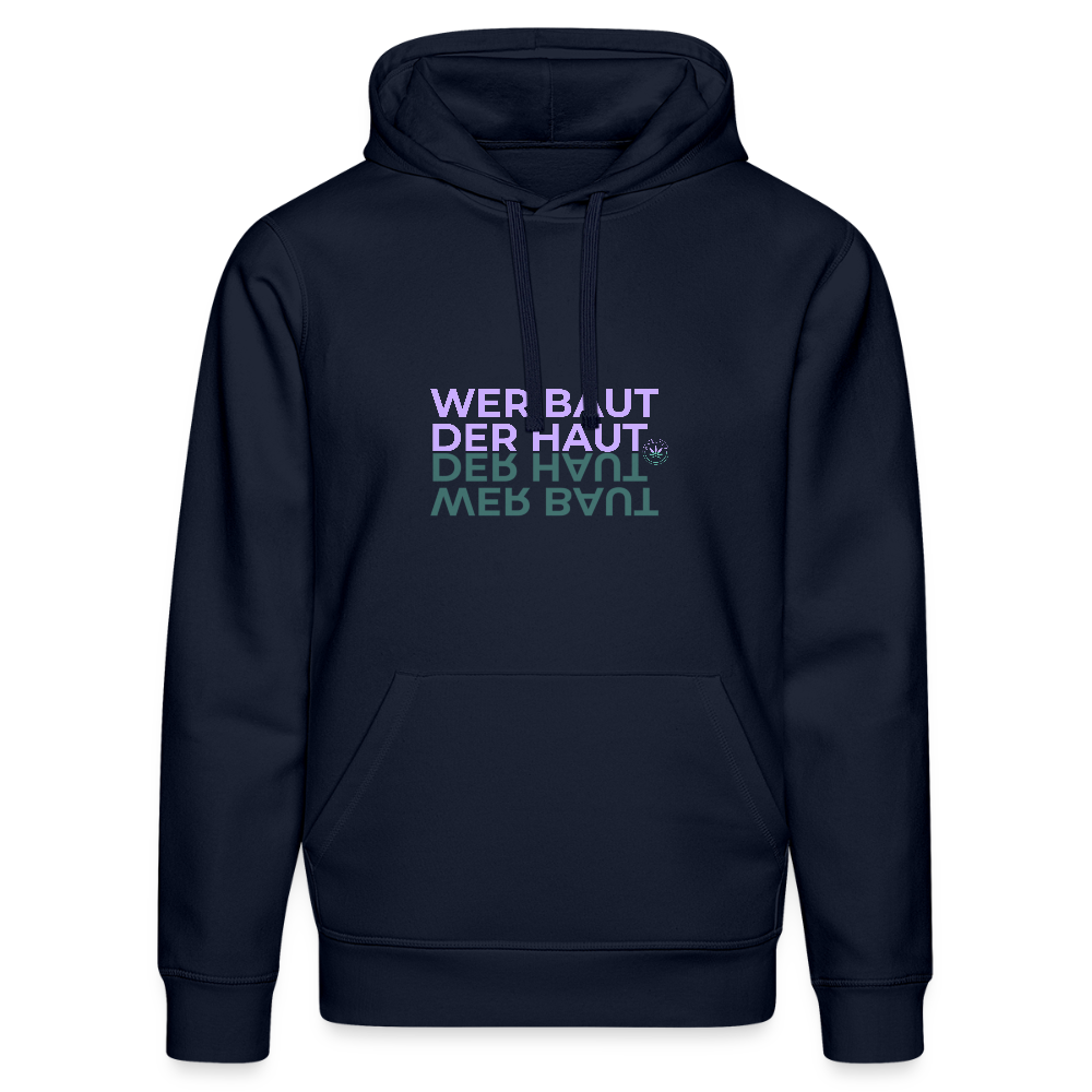 WER BAUT Unisex Bio-Hoodie - French Navy