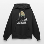NUR GEBAUT Oversized Unisex Bio-Hoodie - Schwarz