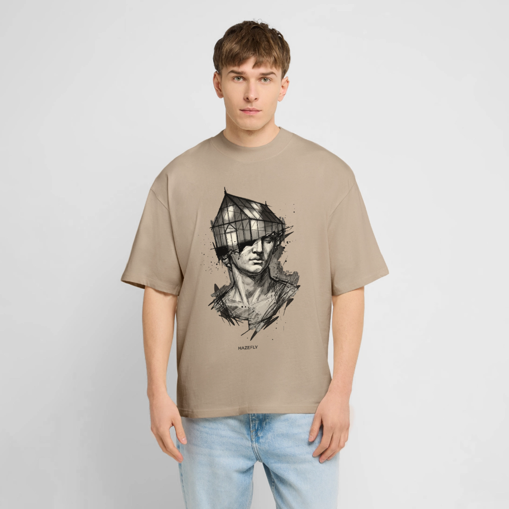 GREEN MIND Unisex Oversized Bio-T-Shirt - Steingrau