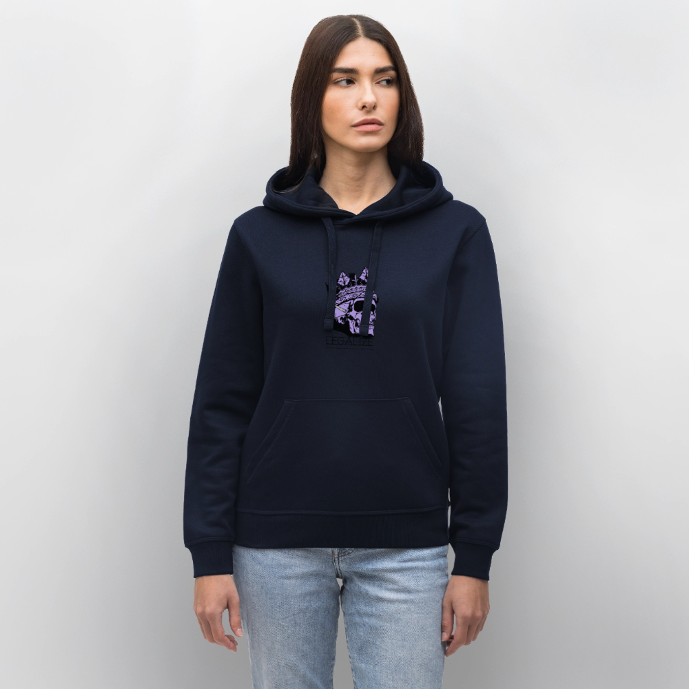 420 SKULL Unisex Bio-Hoodie - French Navy