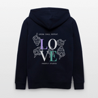 GROW. CHILL. REPEAT. Unisex Bio-Kapuzenjacke - Navy
