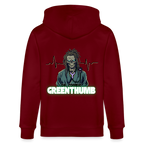 DR. ZOMBIE Unisex Bio-Kapuzenjacke - Burgunderrot