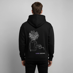 LOVE GROWS II Unisex Bio-Hoodie - Schwarz