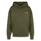 TRUE LEMON Oversized Unisex Bio-Hoodie - Khaki