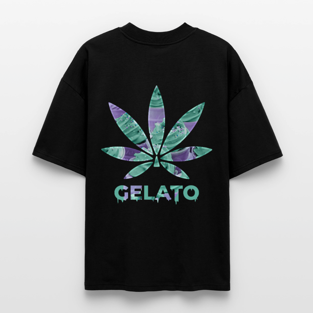GELATO Oversized Unisex Bio T-Shirt - Schwarz