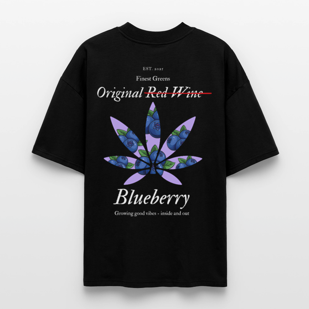 TRUE BERRY Oversized Unisex Bio T-Shirt - Schwarz