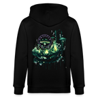GLOW GARDEN Unisex Bio-Kapuzenjacke - Schwarz