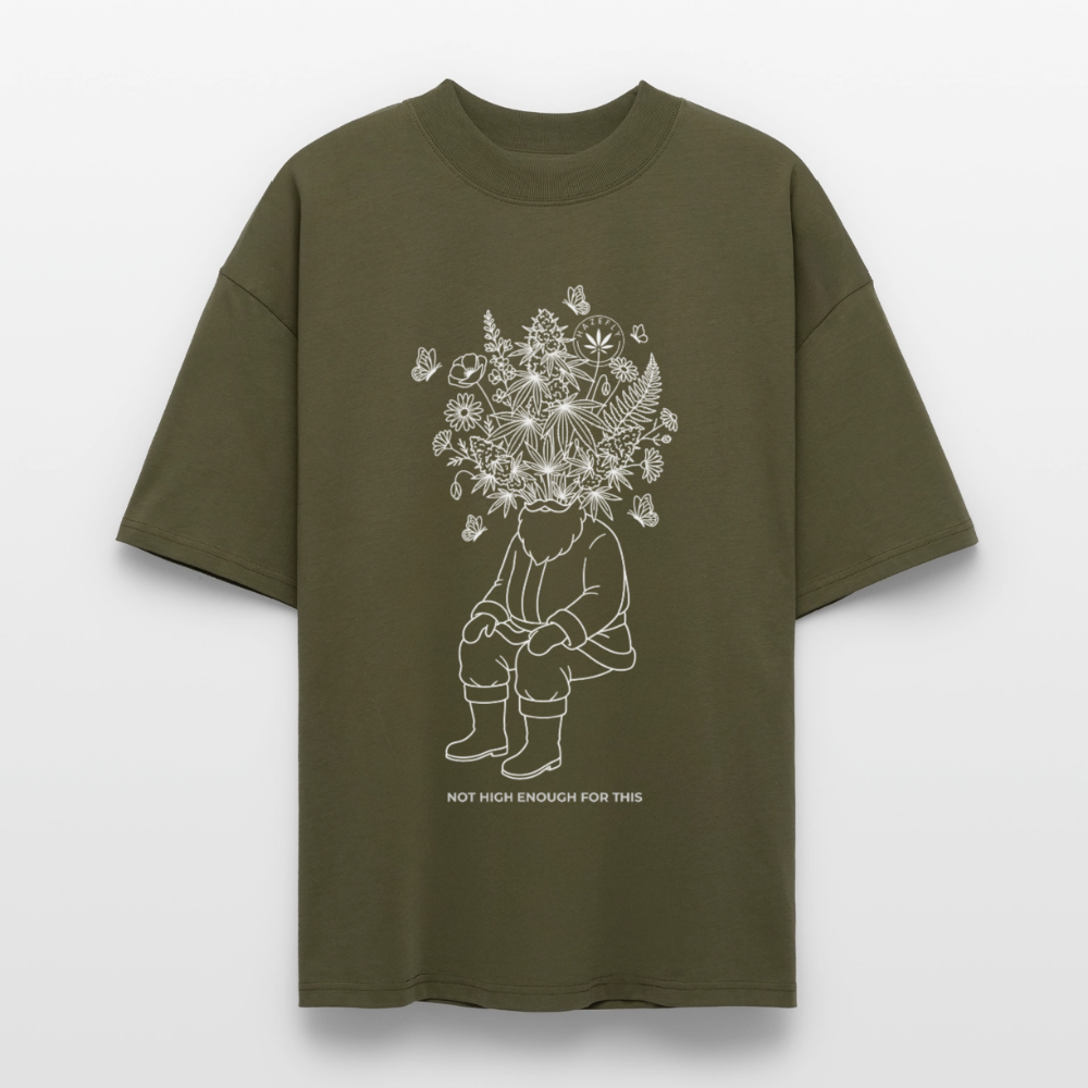 SANTAS KOSMOS Oversized Unisex Bio T-Shirt - Khaki