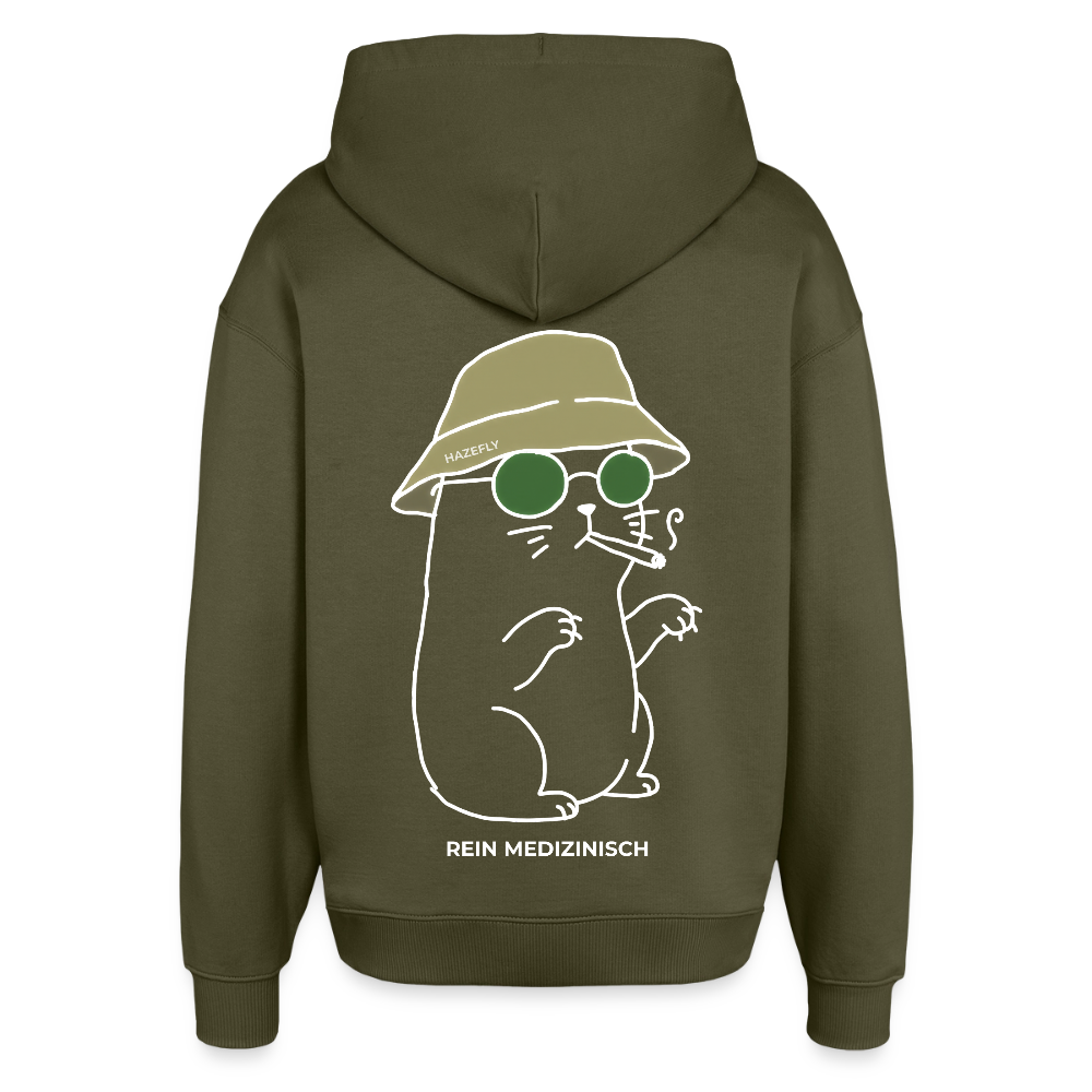 REIN MEDIZINISCH Oversized Unisex Bio-Hoodie - Khaki