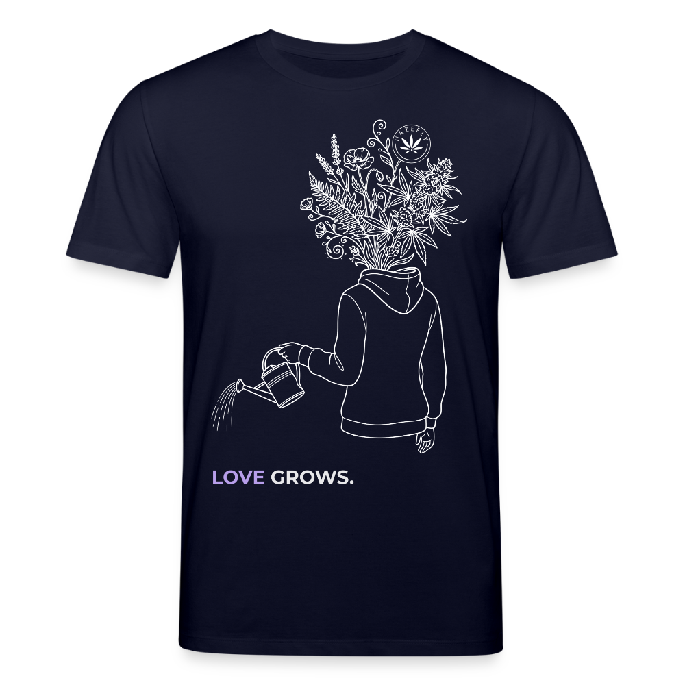 LOVE GROWS I Unisex Bio-T-Shirt - Navy
