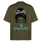 AWAKE Oversized Unisex Bio T-Shirt - Khaki