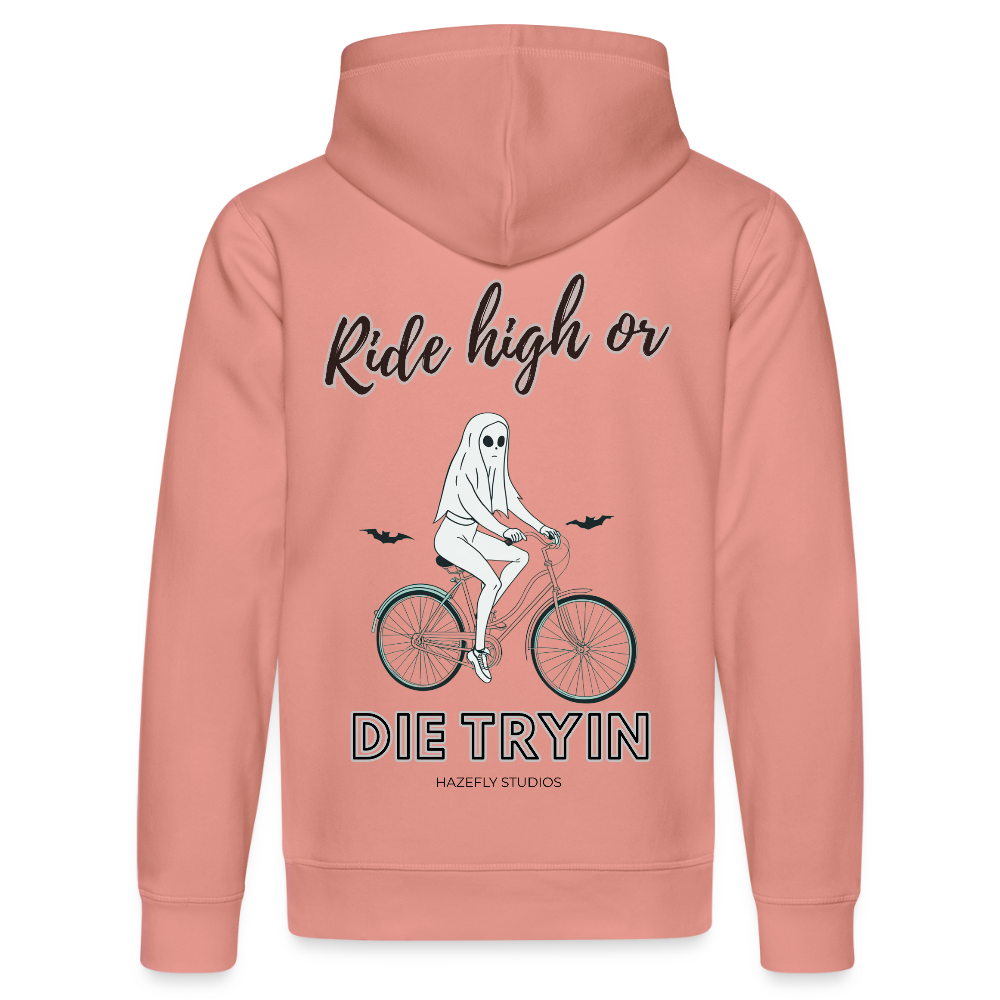 RIDE HIGH Unisex Bio-Hoodie - Altrosa