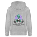 GREEN CULT Unisex Bio-Kapuzenjacke - Grau meliert