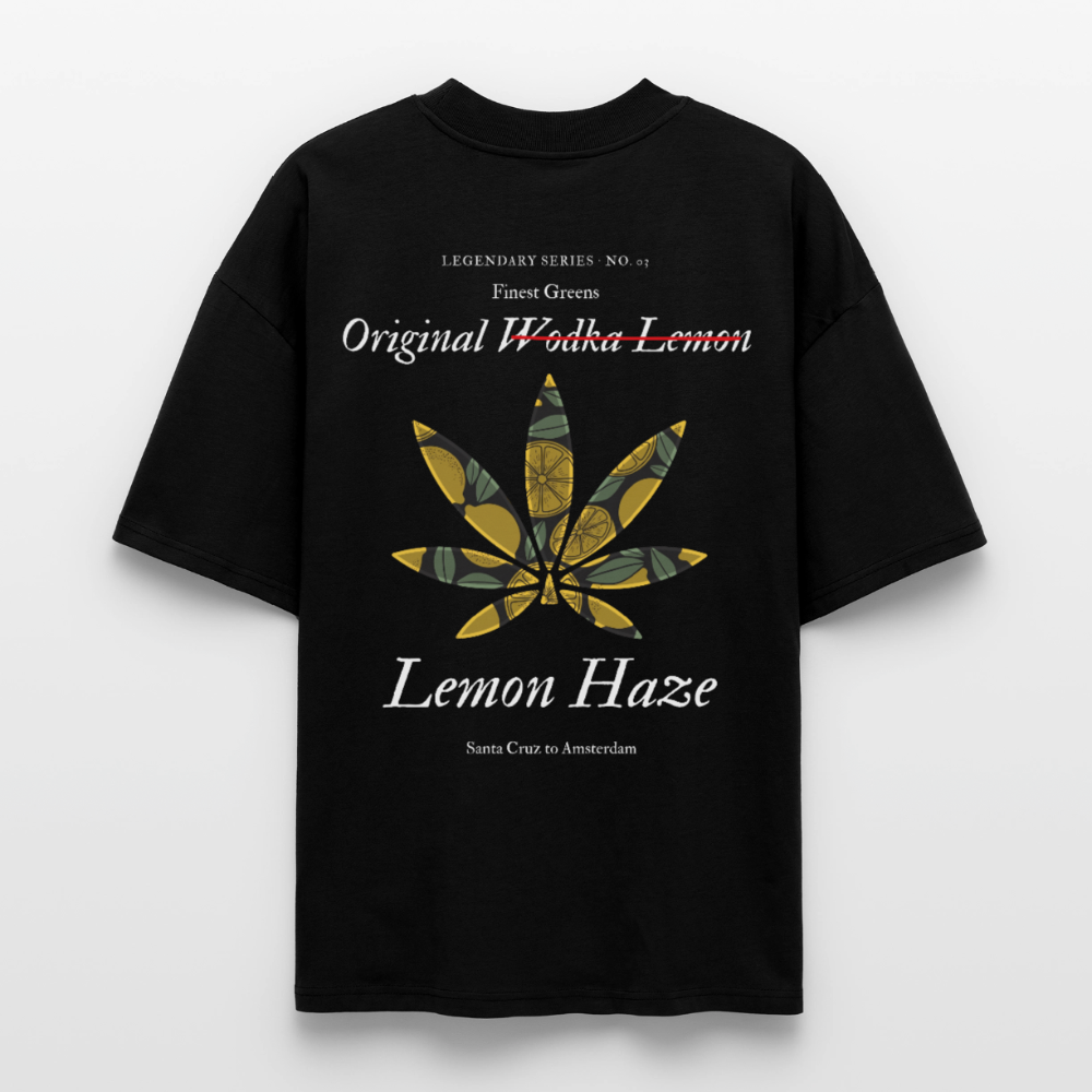 TRUE LEMON Oversized Unisex Bio T-Shirt - Schwarz