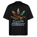 TROPICANA CHERRY Oversized Unisex Bio T-Shirt - Schwarz