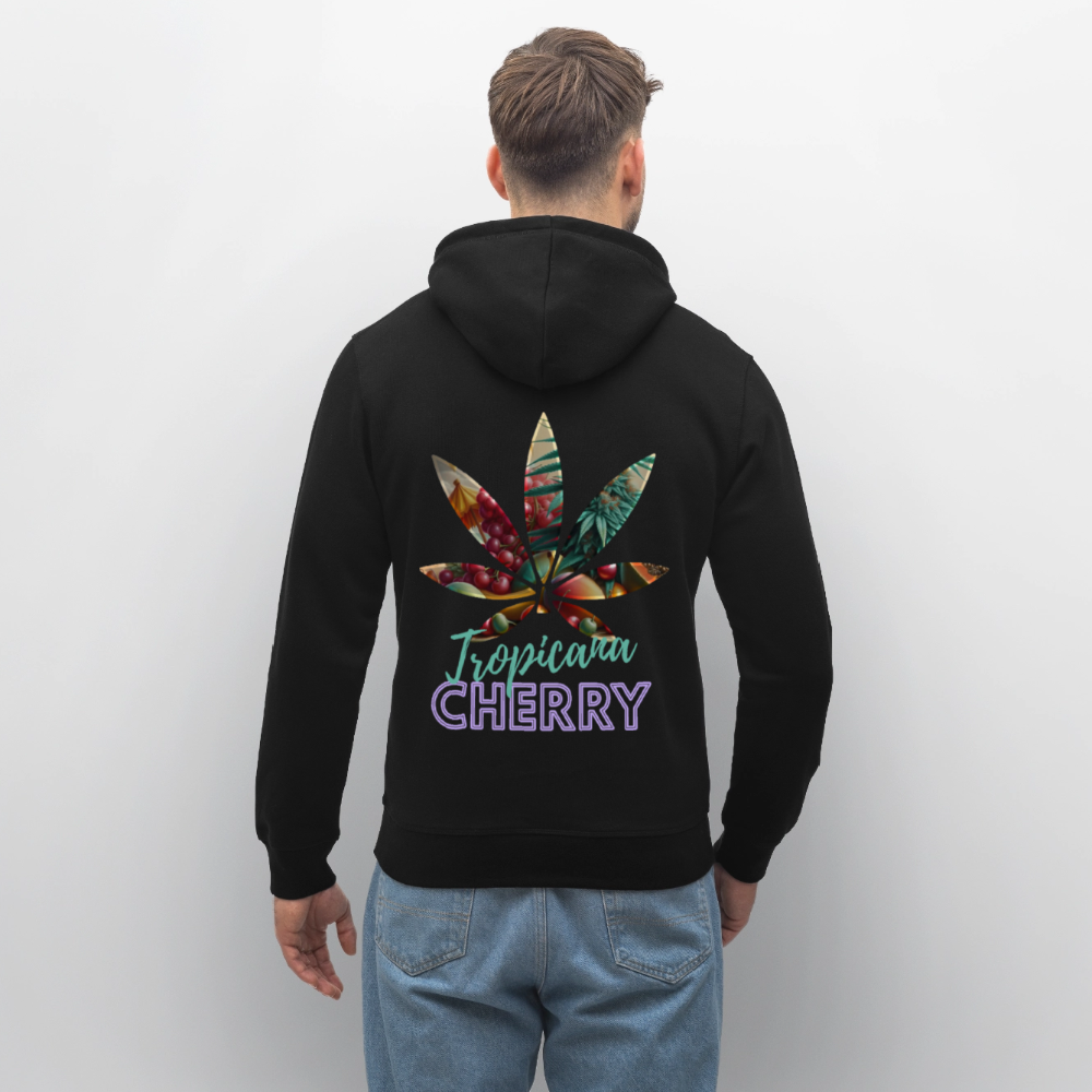 TROPICANA CHERRY Unisex Bio-Hoodie - Schwarz