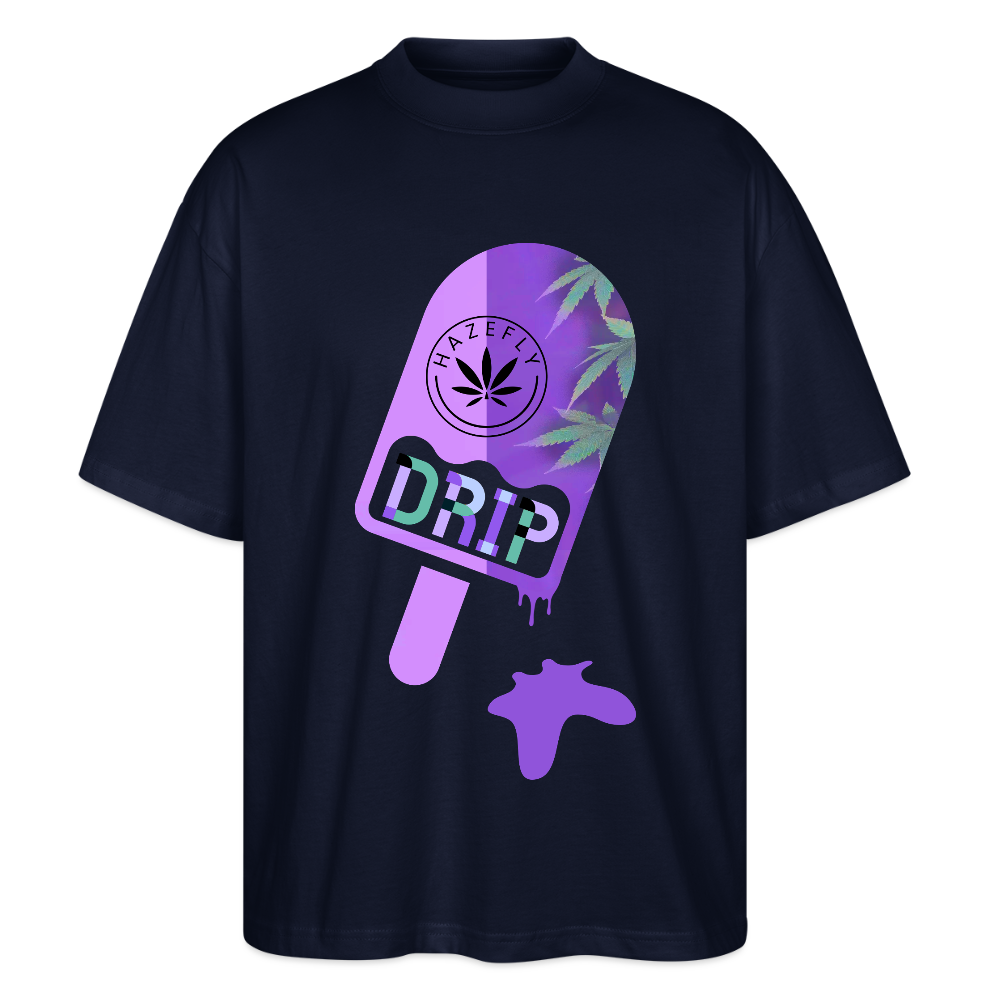 ICE CREAM Oversized Unisex Bio T-Shirt - Navy