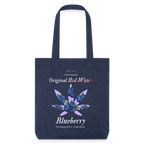 TRUE BERRY recycelter Heavyweight Stoffbeutel - melange Blue