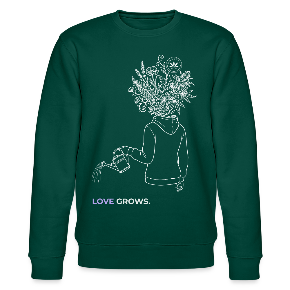 LOVE GROWS I Unisex Bio-Sweatshirt - Forest