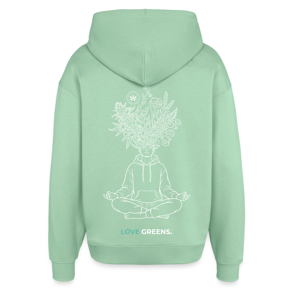 LOVE GREENS Oversized Unisex Bio-Hoodie - Nebeljade