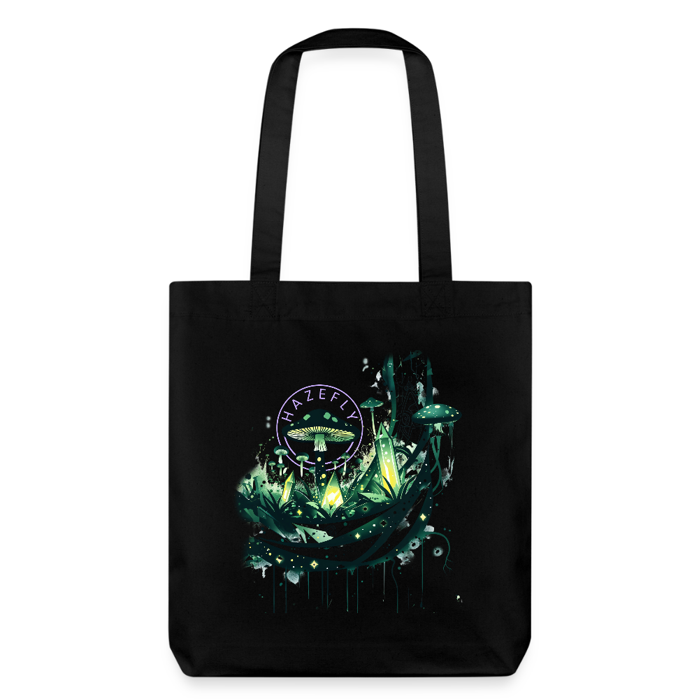 GLOW GARDEN WITH GROWLAB recycelter Heavyweight Stoffbeutel - Schwarz