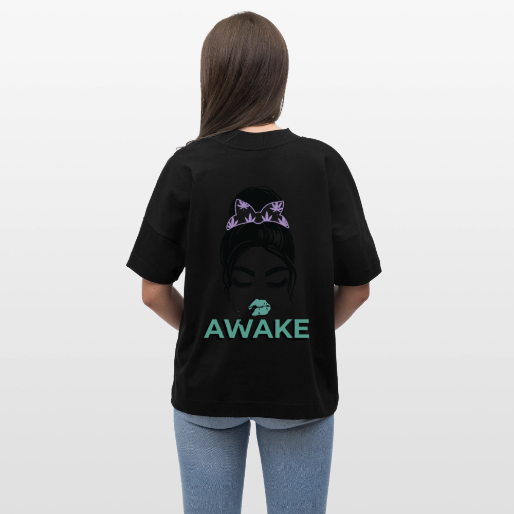 AWAKE Oversized Unisex Bio T-Shirt - Schwarz