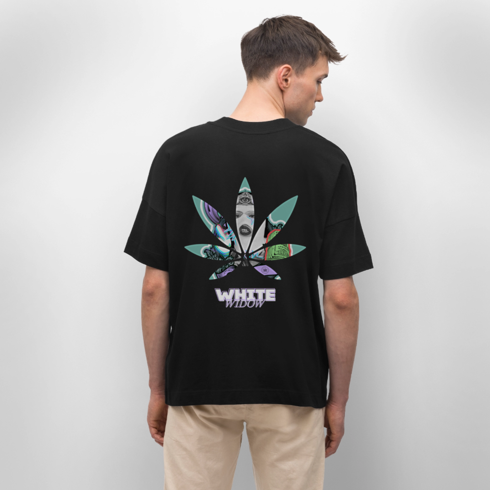 WHITE WIDOW Oversized Unisex Bio T-Shirt - Schwarz