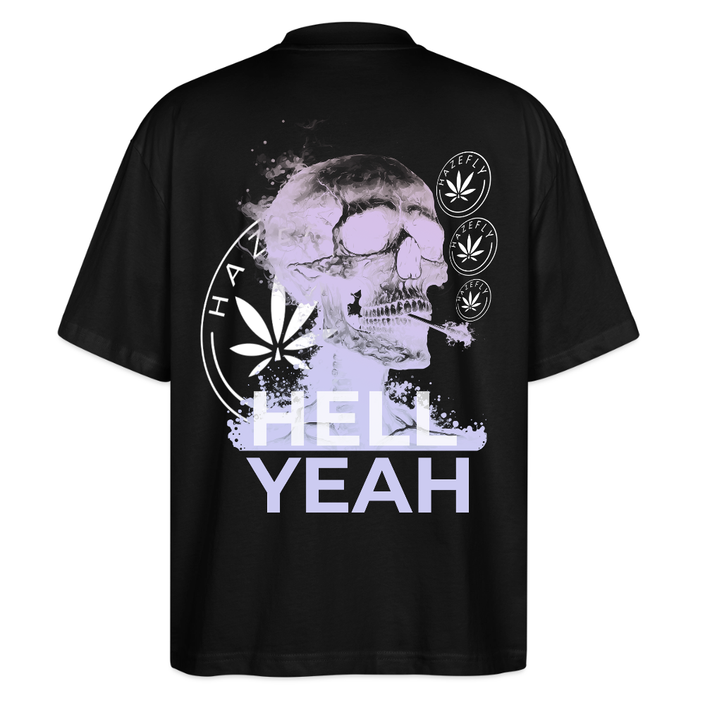 HELL YEAH Oversized Unisex Bio T-Shirt - Schwarz