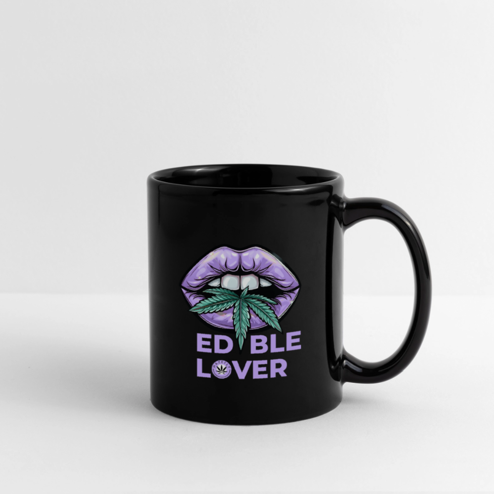 EDIBLE LOVER Tasse einfarbig - Schwarz