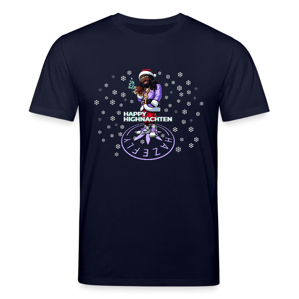 HI SANTA Unisex Bio-T-Shirt - Navy