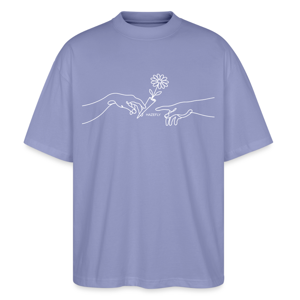 PASS IT Oversized Unisex Bio T-Shirt - Violett