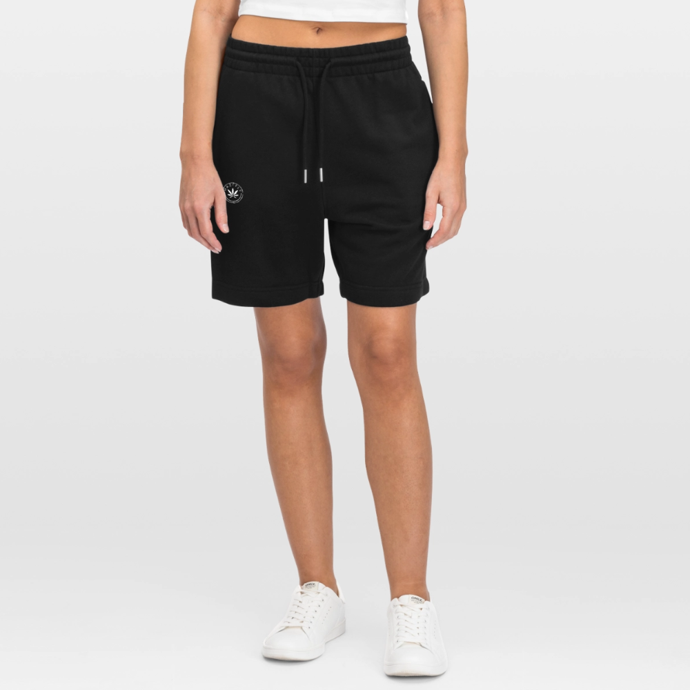 HAZEFLY LOGO WHITE Unisex Bio Joggingshorts - Schwarz