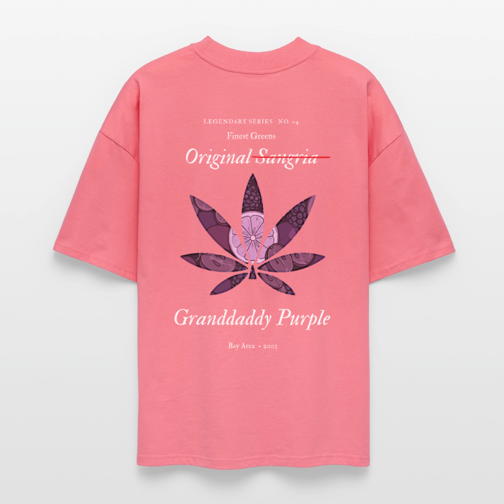 TRUE GRAPE Oversized Unisex Bio T-Shirt - Pink 