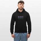 WER BAUT Unisex Bio-Hoodie - Schwarz