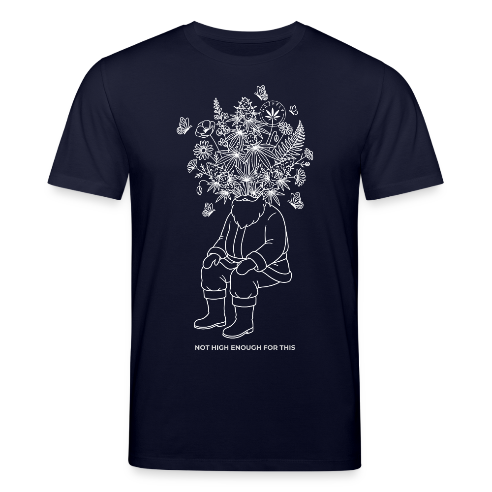 NOT HIGH ENOUGH Unisex Bio-T-Shirt - Navy