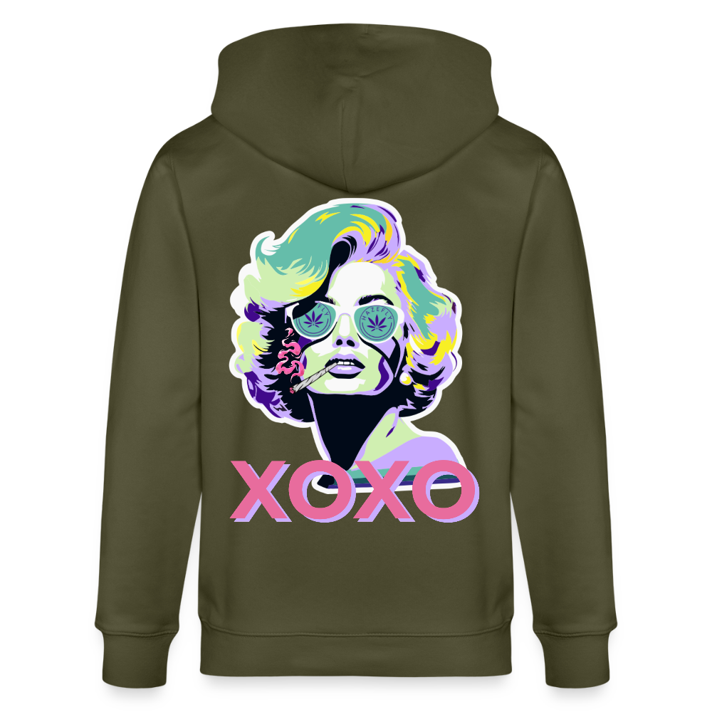 MARYLIN XOXO Unisex Bio-Kapuzenjacke - Khaki