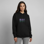 WER BAUT Oversized Unisex Bio-Hoodie - Schwarz